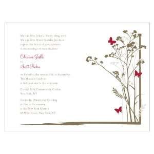  Romantic Butterfly Invitation   Ruby Health & Personal 