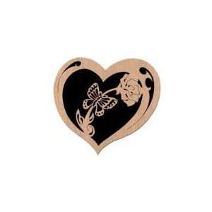  Butterfly in Heart Plan (Woodworking Project Paper Plan 