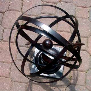 Garden Arrow 14 Diameter Armillary Sphere Sundial Iro  