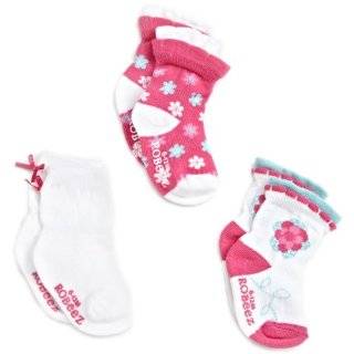 Robeez Baby Girls Newborn 3 Pocket 3 D Flower Sock