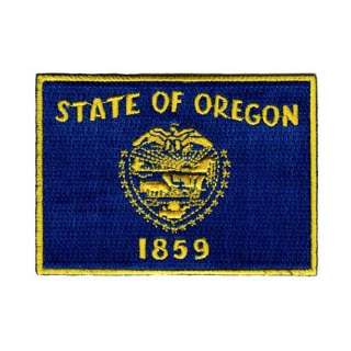  Oregon State Flag Embroidered Patch Iron On OR Emblem 