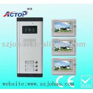  color video door entry system for a building with 