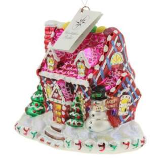 New Christopher Radko Rare Sugar Chateau Candy Gingerbread Mansion 