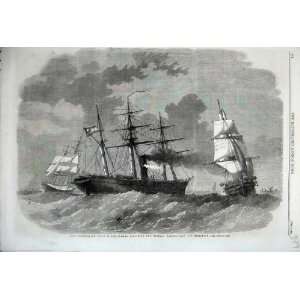 1862 Sloop Of War Ship Sumter Merchantmen Gibraltar 