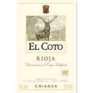   El Coto De Rioja Rioja Red Crianza 2007 750ML Grocery & Gourmet Food