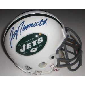 Signed Joe Namath Mini Helmet 
