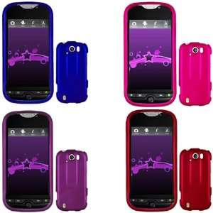HTC My Touch 4G Slide Combo Rubber Dark Blue + Rubber Red + Rubber Hot 