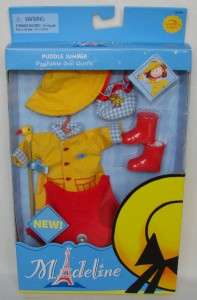 Madeline 8 Doll Puddle Jumper Raincoat Outfit Clothing Set New  