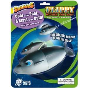   Flippy Dolphin Mother and Baby Subbies Pool and Bath Toy Toys & Games