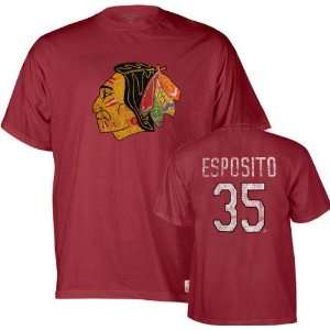 Chicago Blackhawks #35 Tony Esposito Premier Red CCM Jersey New