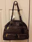 American Glamour Badgley Mischka Ma Cherie Leather Tote / handbag 
