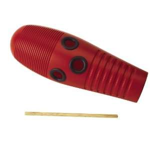  Tycoon Percussion Red Plastic Guiro Musical Instruments