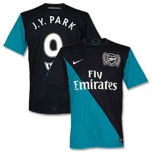 11 12 Arsenal Away Jersey + J.Y. Park 9 
