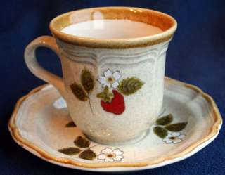 Mikasa Strawberry Festival Teacup Saucer Sets Cup  