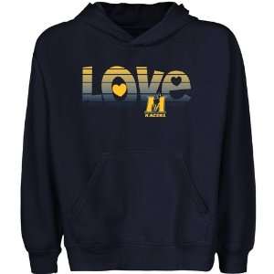   Murray State Racers Youth Love Pullover Hoodie   Navy Blue Sports