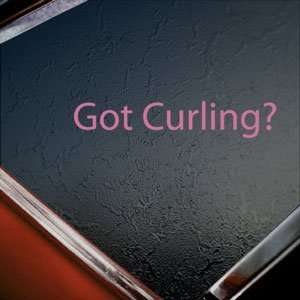  Got Curling? Pink Decal Stone Winter Olympics Car Pink 