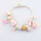 1X CHARMING GLASS BEADS LOVE BRACELET BANGLE PL144 items in 
