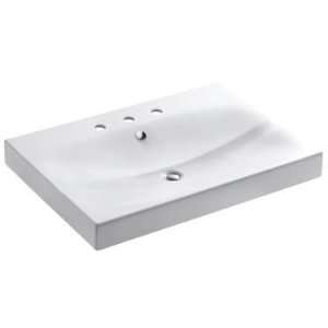   Strela Fireclay Bathroom Sink with Integrated Overflow from the Strela