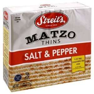 Streits Matzo Salt Pepper 11 oz. (Pack of 24)  Grocery 