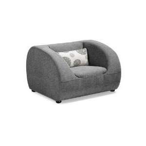  Event Armchair Gray W/Lt Gray Floral 