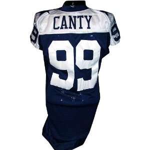 Chris Canty #99 Cowboys Game Issued Navy Throwback Jersey (Tagged 2007 