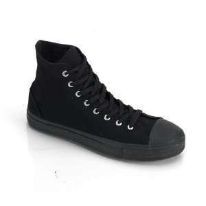  DEMONIA DEVIANT 101 Black Canvas Sneakers 
