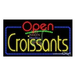  Croissants LED Business Sign 17 Tall x 32 Wide x 1 Deep 