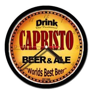  CAPRISTO beer and ale cerveza wall clock 