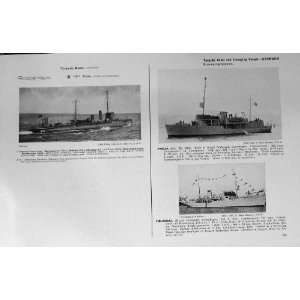  1953 54 Ships Storen Freja Hejmdal Ternen Maagen Boats 