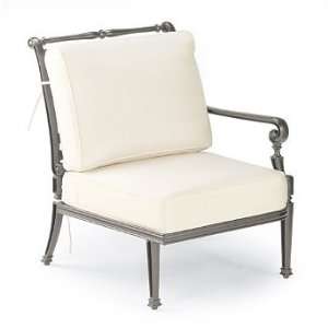Carlisle Left facing Arm Chair with Cushions in Gray Finish   Camille 