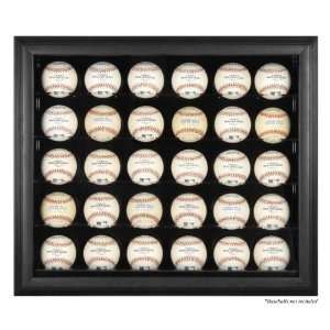  Framed Black 30 ball Case   Acrylic Baseball Display Cases 