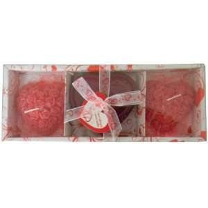  Heart Shaped Candle Set Case Pack 48
