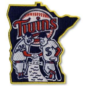   Twins Shaking Hands MLB Baseball Team Logo Patch