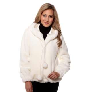 Curations Stefani Greenfield Faux Fur Pom Pom Jacket Size XS  