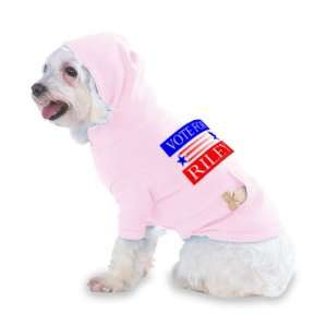  VOTE FOR RILEY Hooded (Hoody) T Shirt with pocket for your 