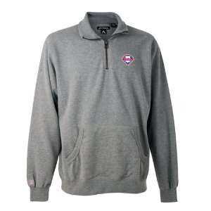  Philadelphia Phillies Revolution 1/4 Zip Sweatshirt (Grey 