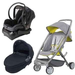  Quinny 2011 Senzz Stroller with Dreami Bassinet and Mico 