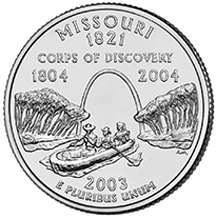 2003 P MISSOURI STATEHOOD QUARTER UNCIRCULATED  