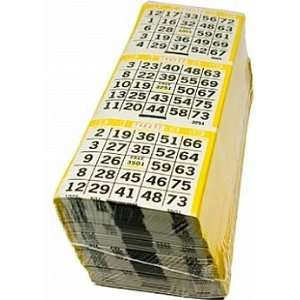 Up 750 Faces (250 Sheets) Paper Bingo Cards  Sports 