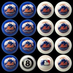  New York Mets Home vs Away Billiards/Pool Table Ball Set 