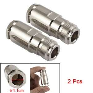   Pcs Silver Tone N Type Female Straight Rf Connector Electronics