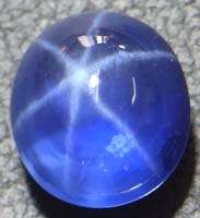 CT Rare Midnight Blue Star Sapphire 6 Rays 2 sides BS60717 (Lab 