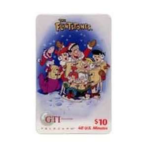   Phone Card $10. Flintstones Cartoon Christmas Caroling SAMPLE