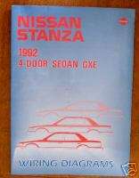 Factory Wiring Diagrams   1992 Nissan Stanza GXE Sedan  