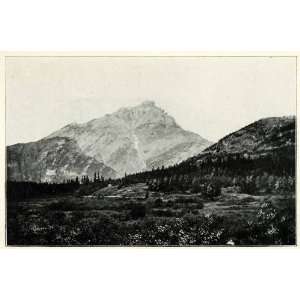 1901 Print Cascade Mountain Banff National Park Canada Nature Outdoor 
