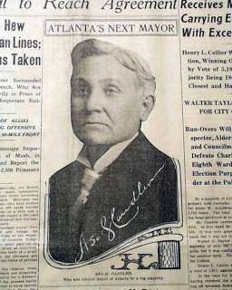 COCA COLA Asa Candler Atlanta GA MAYOR 1916 Newspaper *  