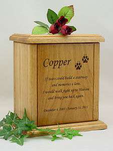 Large Stairway Poem Pet Cremation Urn/Dog & Cat Urn  