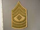 1085 Army First Sergeant Chevrons w3 rockers Dk Khaki  