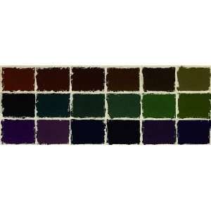  Jack Richeson Unison Pastel Dark Colors, Shades 1 18, Set 