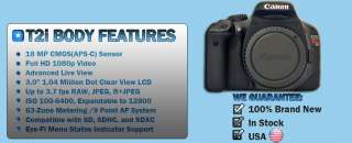 Canon EOS 550D Rebel T2i & 5 Lens 16GB Battery Kit USA  